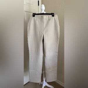 Quince Straight Leg Pants in Light Cream